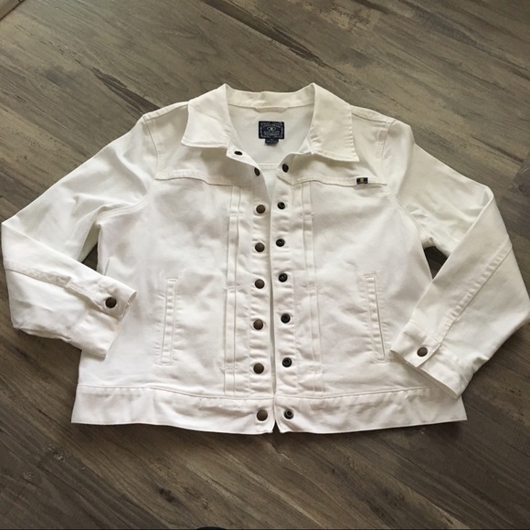 lucky brand white jean jacket